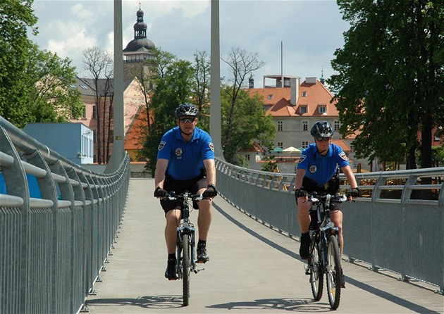 Cyklohlídka mstské policie v eských Budjovicích