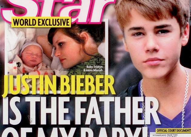 Mariah Yeaterová magazínu Star tvrdí, �e Justin Bieber je otcem jejího dít�te.