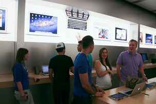 Apple Store si dv zleet, aby se zkaznci v obchod nectili jako v obchod.