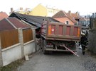 Ve Svitávce na Blanensku najel nákladní vz Tatra 815 do rodinného domu.