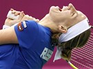 Ruská tenistka Svtlana Kuzncovová ve finále Fed Cupu v zápase proti Lucii