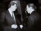 Viktor Koený a Václav Havel na zaátku devadesátých let