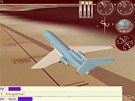 Animace havárii letadla