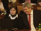 Poslanci KSM pi nedlním jednání Snmovny (6. listopadu 2011)