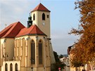 Námstí v Boskovicích vévodí kostel sv. Jakuba starího, pod novogotickou