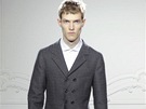 Trendy pánská móda: edé obleky (Yves Saint Laurent)