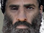 Pravděpodobná podoba šéfa Talibanu mully Muhammada Umara 
