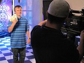 �ESK� POKEROV� P�EKVAPEN�. Martin Staszko b�hem rozhovoru pro stanici ESPN. Do