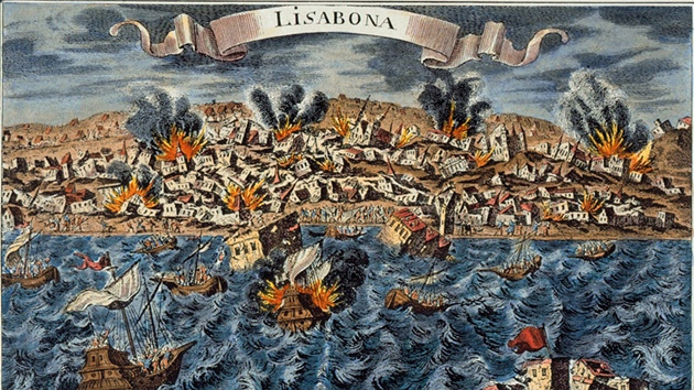 Dobové dokumenty zachycují zemětřesení v Lisabonu.