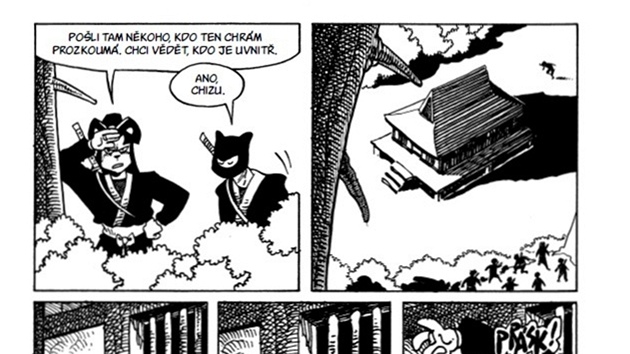 Ukázka z komiksu Usagiho Yojimba - Ostí trav II: Pou do svatyn Atsusa