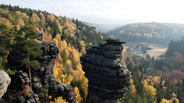 CHKO Labské pískovce, pohled na Ottomühle 