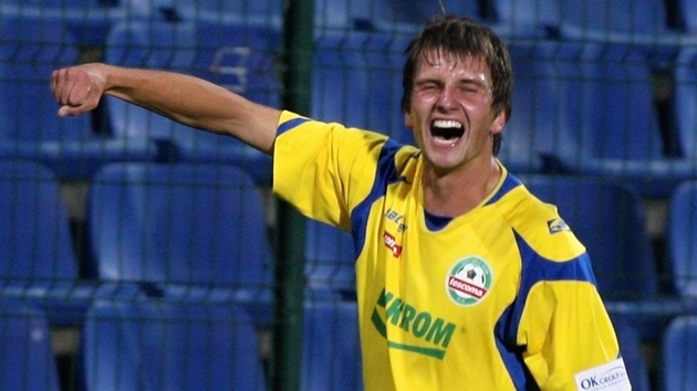 SLAVIL HNED DVAKRÁT. Zlínský fotbalista Luká� Motal pomohl porazit st�í�kovské