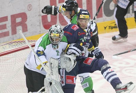 Z duelu Liberec (modrá) - Mladá Boleslav.