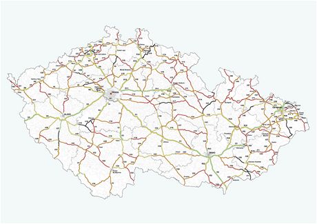 Mapa rizikovosti eských silnic pro rok 2011 