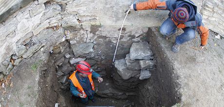 Archeologický výzkum u litomylského zámku