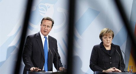 Nmecká kancléka Angela Merkelová se sela s britským premiérem Davidem