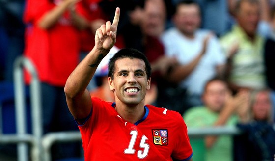 esko: útoník Milan Baro se raduje ze vsteleného gólu