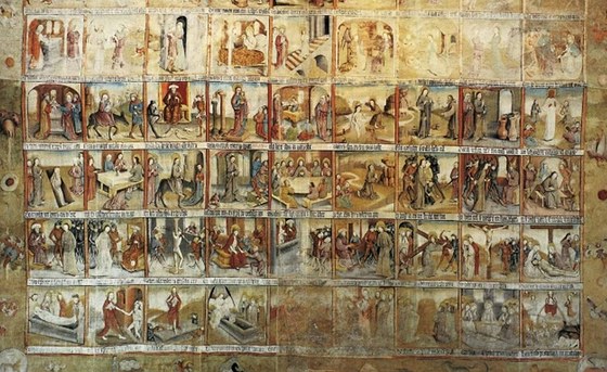 Velké postní plátno obsahuje na 90 biblických výjev. K vidní je v muzeu