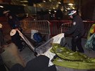 Hnutí Occupy Wall Street vzniklo v záí jako spontánní protest proti haminosti