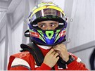 Felipe Massa ped tréninkem na Velkou cenu Abú Zabí.