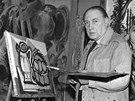 Emil Filla, eský malí a grafik (1882-1953) na snímku z roku 1951.