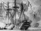 V bitv u Basque Roads Cochrane osobn vedl útok výbuných a zápalných lodí