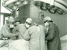 Operarační sál olomoucké nemocnice v 60.letech 20t.století.