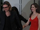 Brad Pitt a Angelina Jolie na premiée v Japonsku
