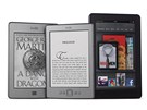 Nové modely rodiny Kindle: zleva Kindle Touch, Kindle a tablet Kindle Fire