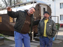 Milo Vrbel (vlevo) a Erich Holub v Kunikch ij rok.