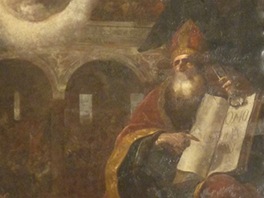 Obraz Karla krty z olte v kapli sv. Servce v zmku v Mnku pod Brdy