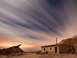 Tento domek také patí pastevcm dobytka v polopouti Bardenas. Fotograf jej