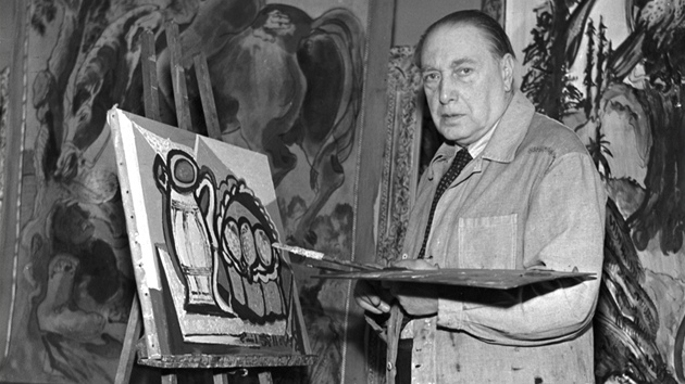 Emil Filla, český malíř a grafik (1882-1953) na snímku z roku 1951.
