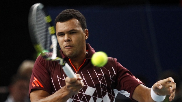 NEBOJÍM SE. Jo-Wilfried Tsonga nastoupí v úvodním duelu Turnaje mistr proti Rogeru Federerovi. Bude po nm slavit?