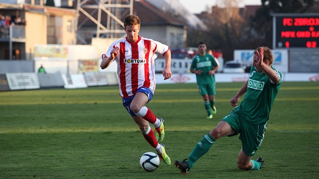 Momentka ze zápasu Zbrojovka Brno - Karviná (12. listopadu 2011)