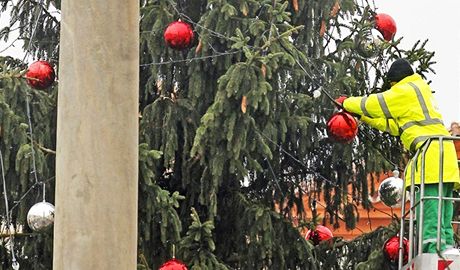 Na vánoní výzdob si msta dávají záleet. Bohuel stromy lákají vandaly. (Ilustraní foto)