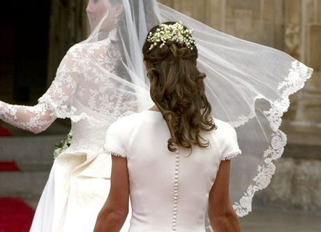 Pippa Middletonov na svatb sv sestry Kate, kter si vzala britskho prince...