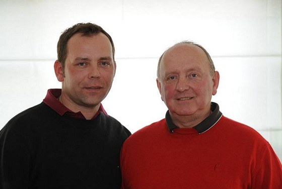 Dva mui stejného jména Karel Skopový - otec a syn, oba golfoví profesionálové
