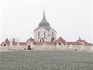 Inverze a námraza na poutním místě - kostele Sv. Jana Nepomuckého na Zelené hoře