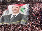 V Sýrii se konají i proreimní manifestace. Na snímku je demonstrace na ní