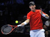 esk tenista Tom Berdych zasahuje mek ve svm druhm utkn na Turnaji