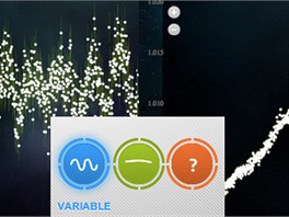 Ukzka pozorovn promnn hvzdy Keplerovm teleskopem