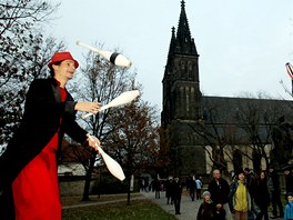 Krypta je oteven v rmci festivalu Vyehradsk advent. (26. listopadu 2011)