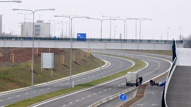 Posledn st dlninho pivade od Klatov u borsk vznice v Plzni.