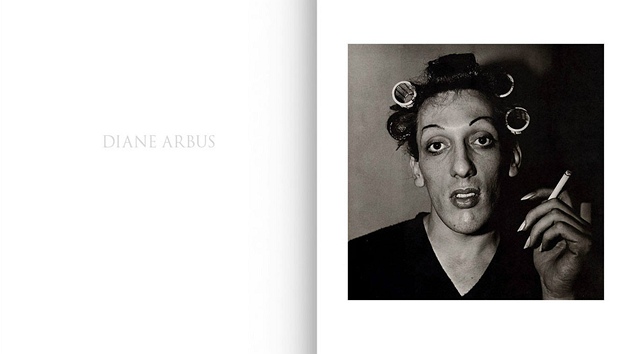 Reprodukce z virtuální knihy Diane Arbusové umístné na stránkách
