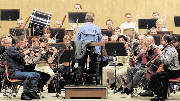 Zkouka ostravské Janákovy filharmonie.