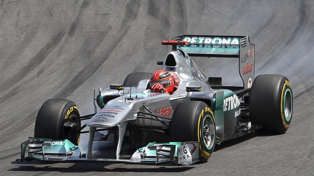 Michael Schumacher se bod z Velké ceny Brazílie nedokal.