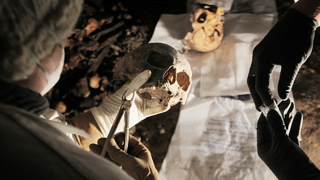 Archeologové zkoumají hrobky v kostele sv. Mikuláe v eských Budjovicích.