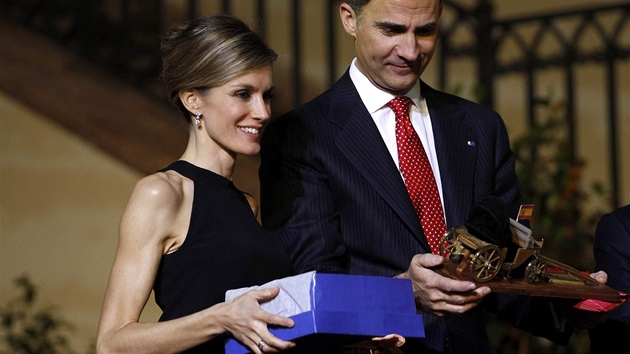 panlsk princezna Letizia a jej manel princ Felipe v Chile