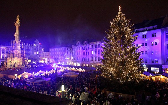 Vánoní trhy v Olomouci.